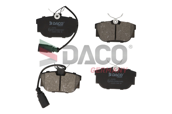 Kit de plaquettes de frein, frein à disque DACO Germany 324753