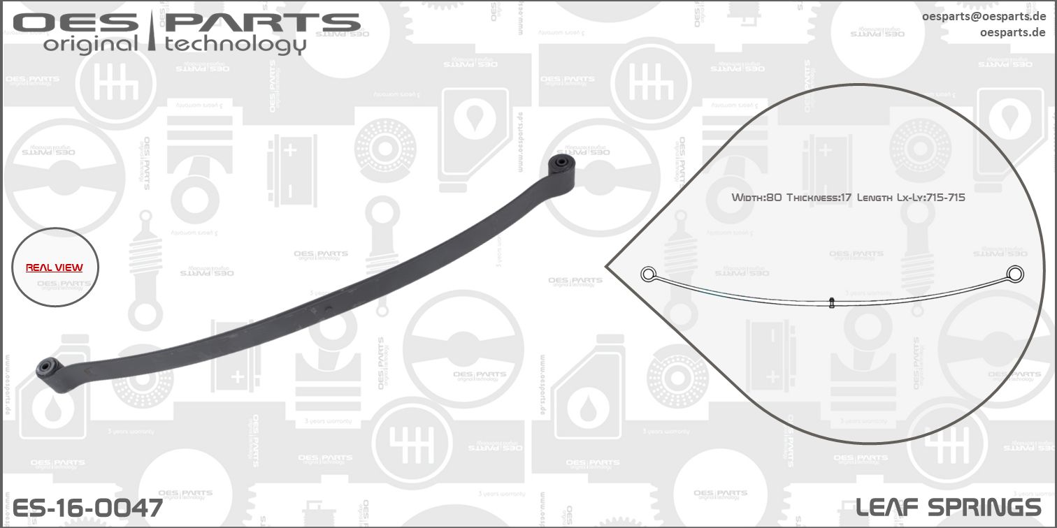 Lame de ressort OES PARTS ES-16-0047