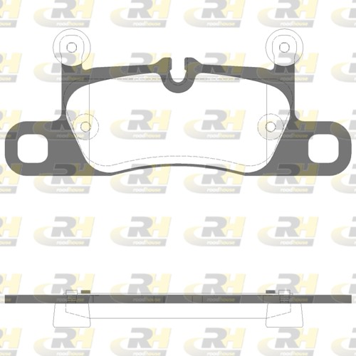 Kit de plaquettes de frein, frein à disque ROADHOUSE 21379.15