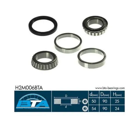 Kit de roulements de roue BTA H2M006BTA
