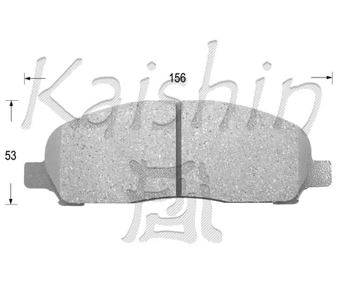 Kit de plaquettes de frein, frein à disque KAISHIN FK6097