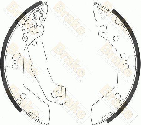Jeu de mâchoires de frein Brake ENGINEERING SH2602