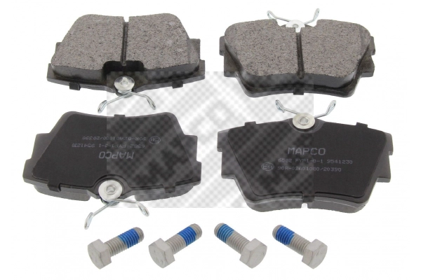 Kit de plaquettes de frein, frein à disque MAPCO 6582