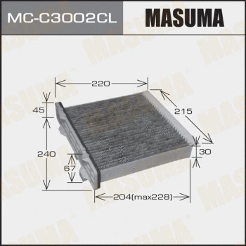 Filtre, air de l'habitacle MASUMA MC-C3002CL