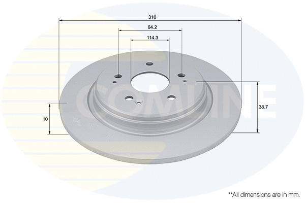 Disque de frein COMLINE ADC4083