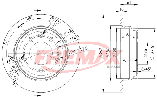 Disque de frein FREMAX BD-0581