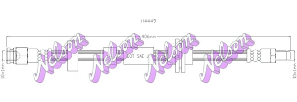 Flexible de frein KAWE H4449