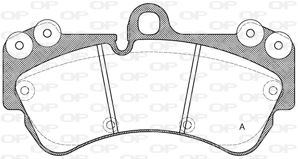 Kit de plaquettes de frein, frein à disque OPEN PARTS BPA0994.00