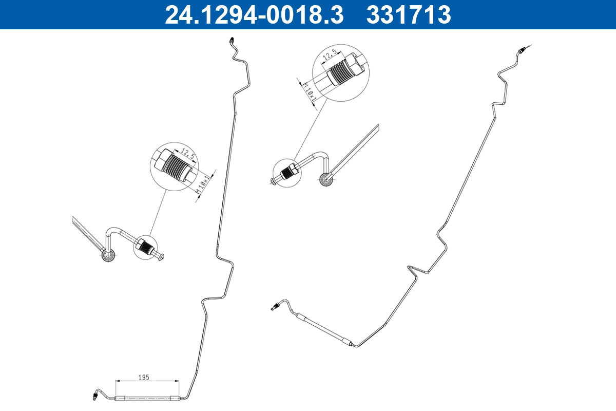 Flexible de frein ATE 24.1294-0018.3