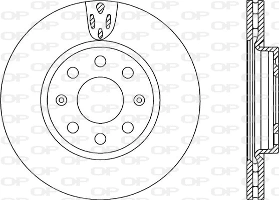 Disque de frein OPEN PARTS BDA2258.20