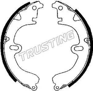 Jeu de mâchoires de frein TRUSTING 115.271