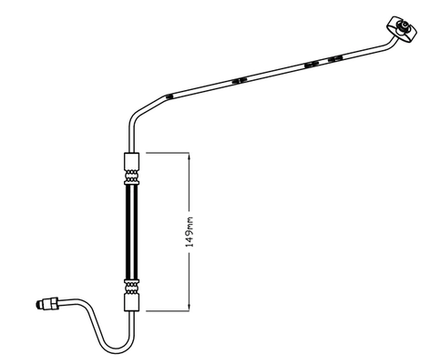 Flexible de frein ABTEX ABH1254L