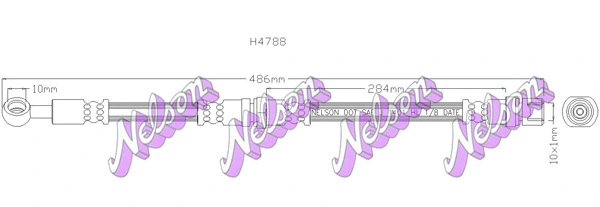Flexible de frein KAWE H4788