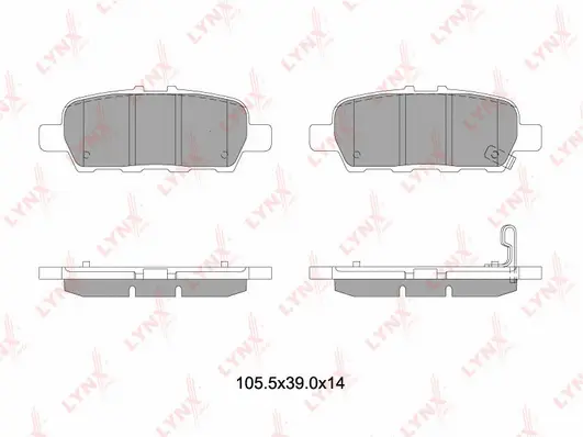 Kit de plaquettes de frein, frein à disque LYNXAUTO BD-5745
