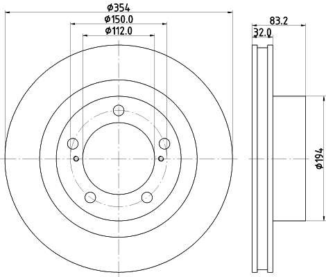 Disque de frein MINTEX MDC83061C