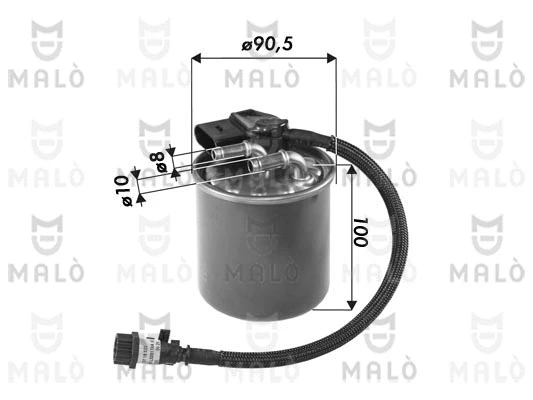 Filtre à carburant AKRON-MALÒ 1520251