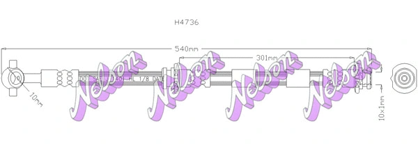 Flexible de frein KAWE H4736