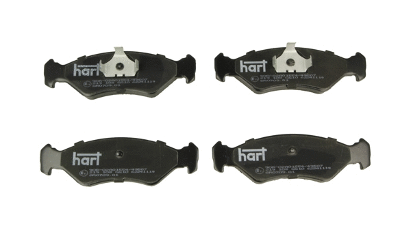 Kit de plaquettes de frein, frein à disque HART 219 108