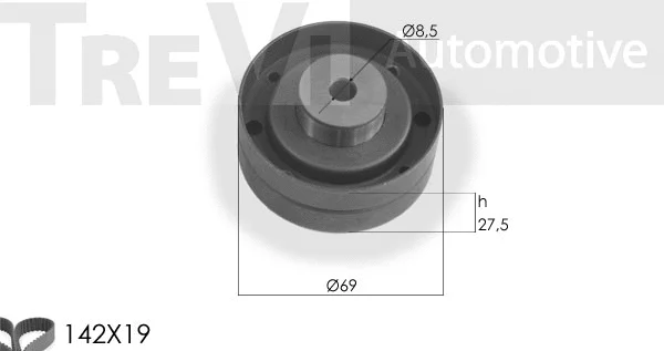 Kit de courroie crantée TREVI AUTOMOTIVE KD1109