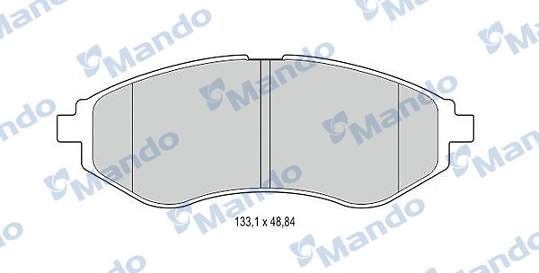 Kit de plaquettes de frein, frein à disque MANDO MBF015186