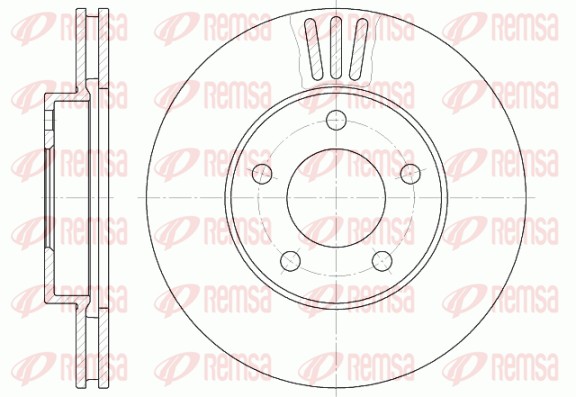 Disque de frein REMSA 61020.10