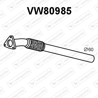 Tuyau d'échappement VENEPORTE VW80985