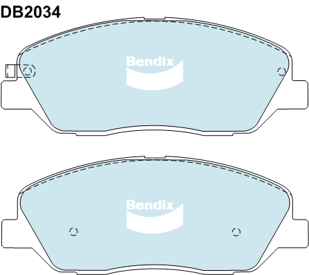 Kit de plaquettes de frein, frein à disque BENDIX-SEA DB2034 HD