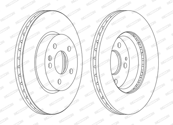Disque de frein FERODO DDF1203C-D