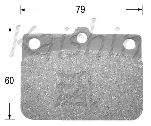 Kit de plaquettes de frein, frein à disque KAISHIN FK6000