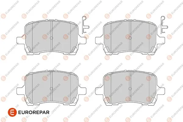 Kit de plaquettes de frein, frein à disque EUROREPAR 1686280080