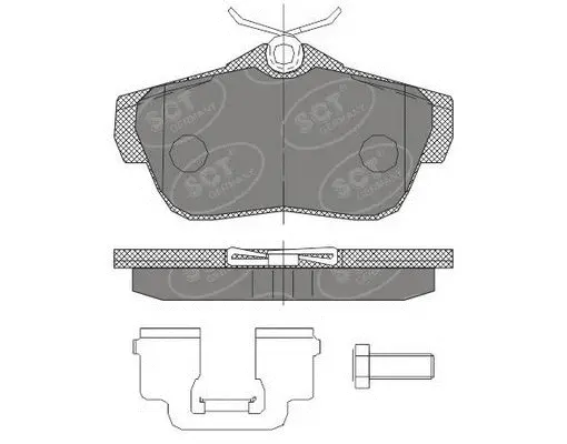 Kit de plaquettes de frein, frein à disque SCT - MANNOL SP 460 PR