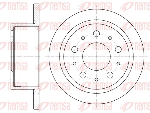 Disque de frein REMSA 61057.00