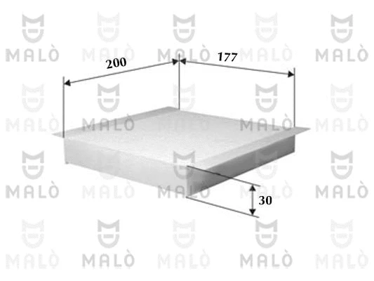 Filtre, air de l'habitacle AKRON-MALÒ 1531391