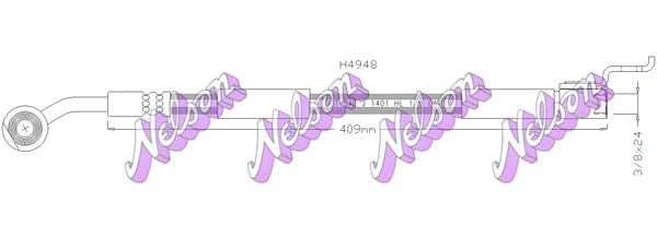 Flexible de frein KAWE H4948