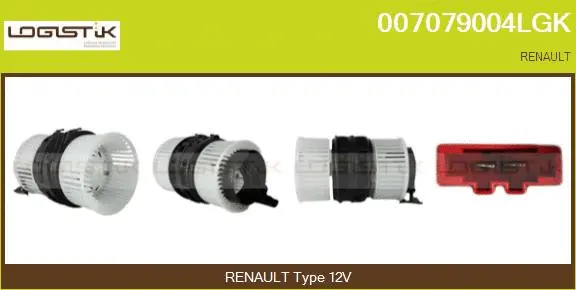 Pulseur d'air habitacle LGK 007079004LGK