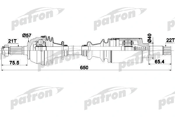 Arbre de transmission PATRON PDS0040