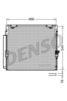 Condenseur, climatisation DENSO DCN50036