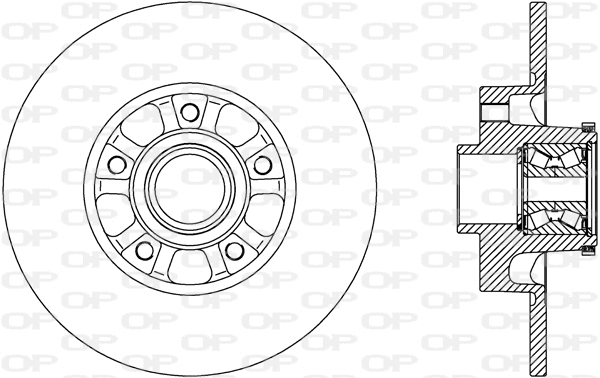Disque de frein OPEN PARTS BDA2802.30