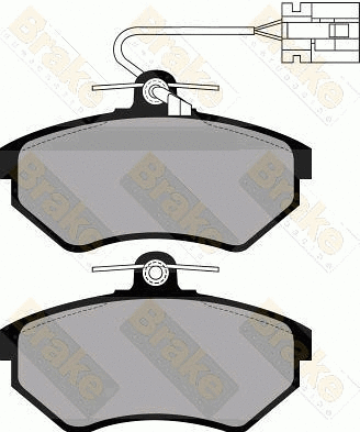 Kit de plaquettes de frein, frein à disque Brake ENGINEERING PA872