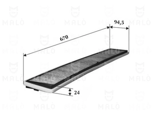 Filtre, air de l'habitacle AKRON-MALÒ 1530882