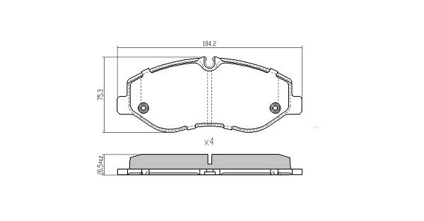 Kit de plaquettes de frein, frein à disque FREMAX FBP-2009