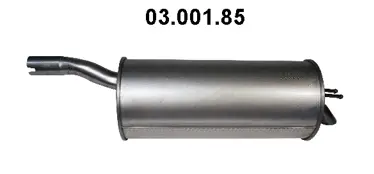 Silencieux arrière EBERSPÄCHER 03.001.85