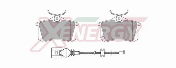 Kit de plaquettes de frein, frein à disque AP XENERGY X40277