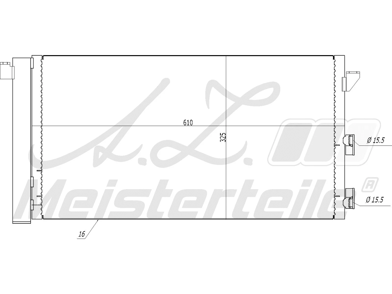Condenseur, climatisation A.Z. Meisterteile AZMT-45-030-1186