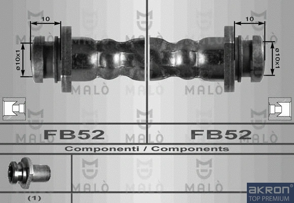 Flexible de frein AKRON-MALÒ 80123