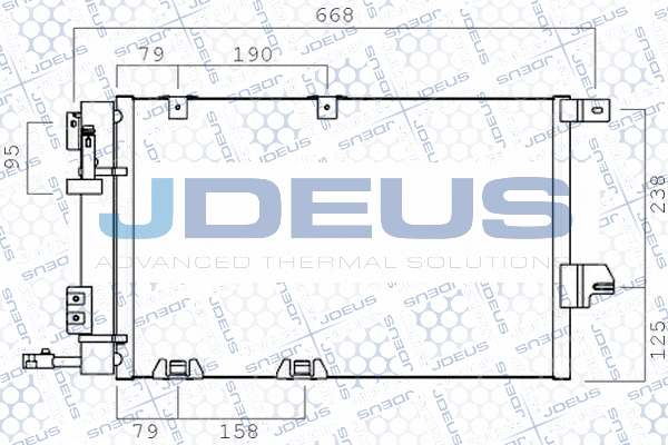 Condenseur, climatisation JDEUS 720M30
