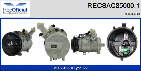 Compresseur, climatisation RECOFICIAL RECSAC85000.1