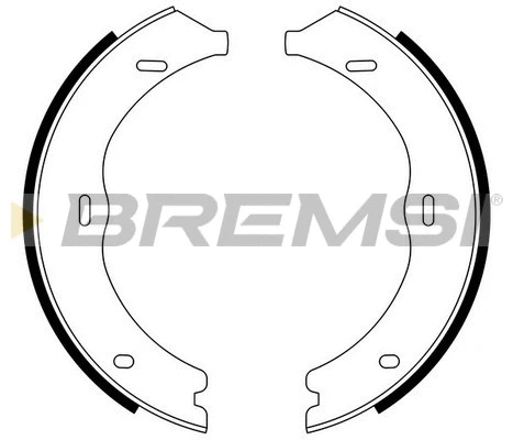 Jeu de mâchoires de frein, frein de stationnement BREMSI GF0316
