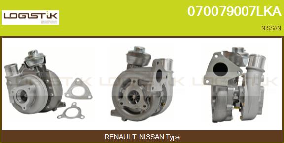 Turbocompresseur, suralimentation LGK 070079007LKA