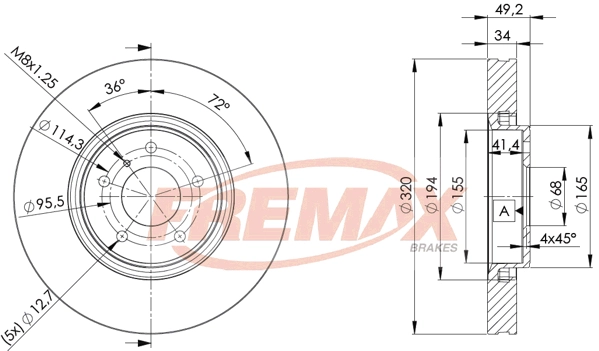 Disque de frein FREMAX BD-4204